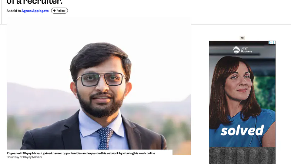 Business Insider Feature - I landed a job at LinkedIn by posting on the platform. Here's how I built an audience and grabbed the attention of a recruiter