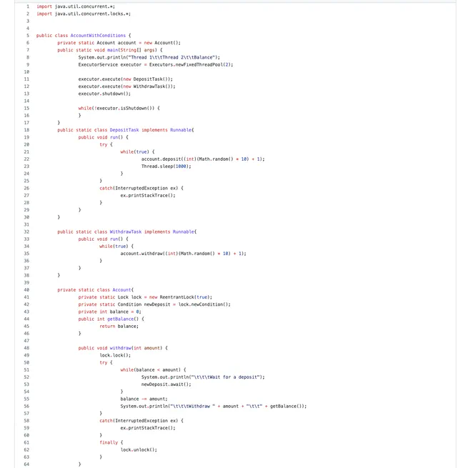 MultiThreaded Account-Keeping Application