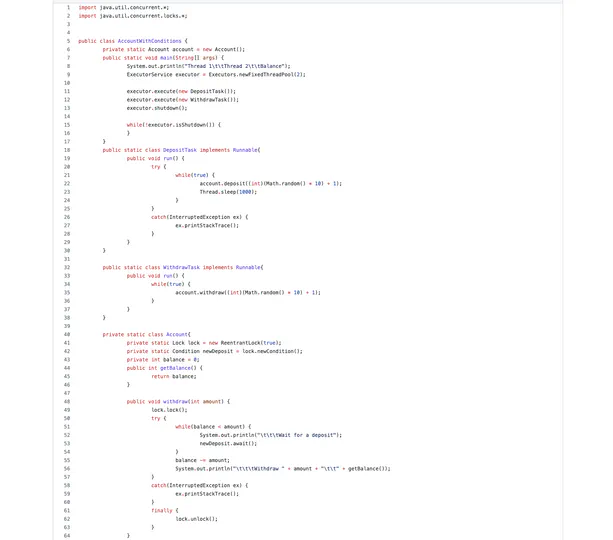 MultiThreaded Account-Keeping Application