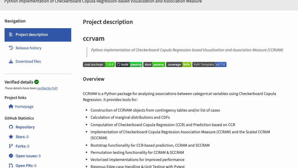 ccrvam: A Python Package for Model-Free Exploratory Analysis of Multivariate Discrete Data with an Ordinal Response Variable