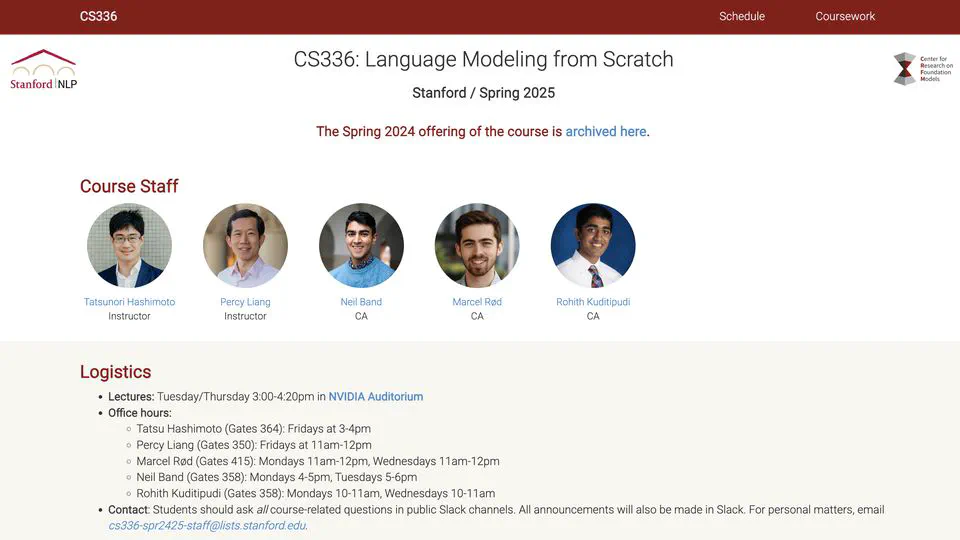 Stanford CS336 - Language Modeling from Scratch