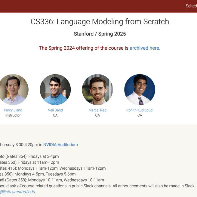 Stanford CS336 - Language Modeling from Scratch